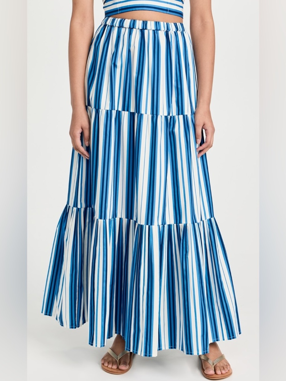 Solid & Striped The Addison Blue Maxi Skirt - size small - NWT - spring skirt